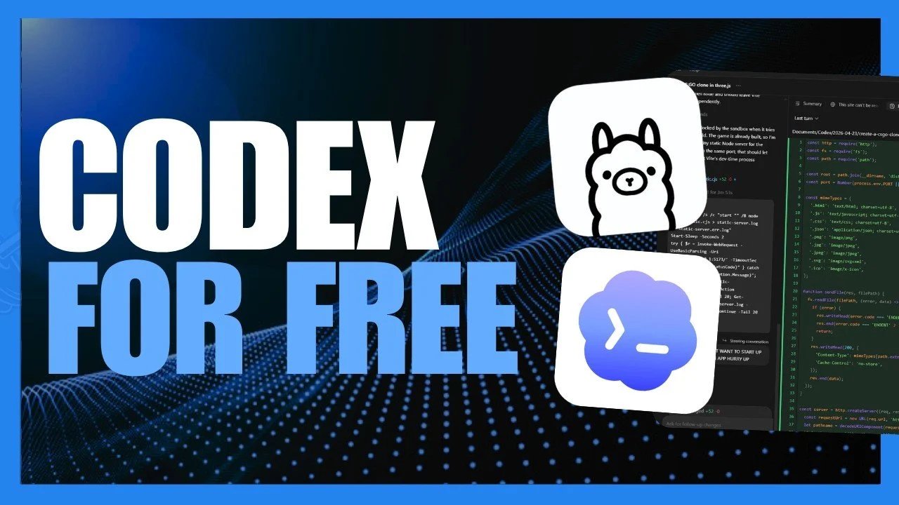 Codificação AI gratuita e ilimitada: usando Codex com modelos nativos