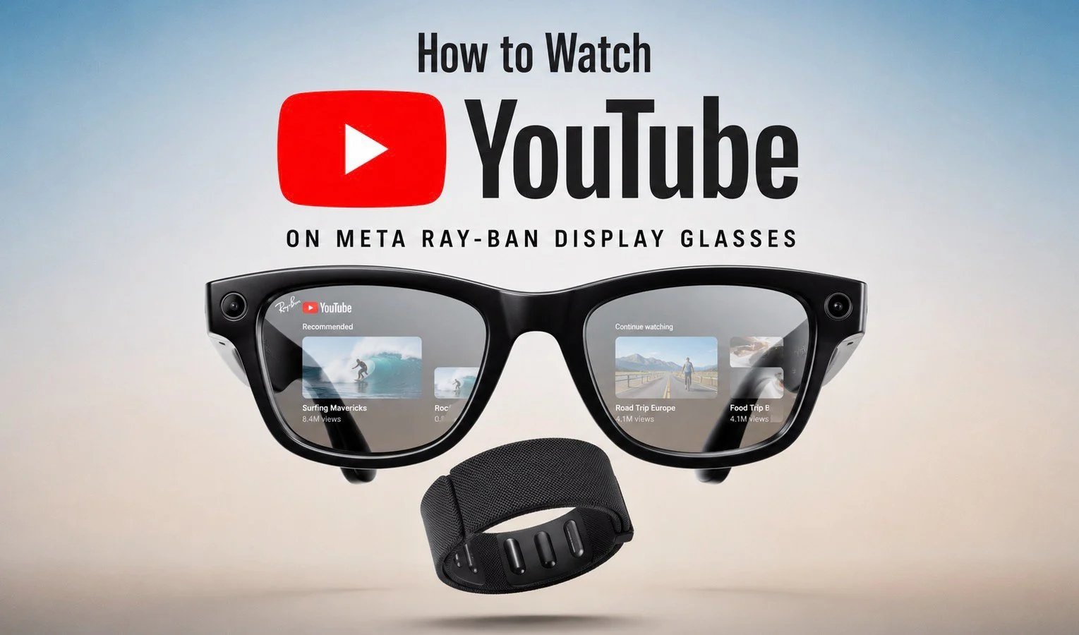 Como assistir ao YouTube com óculos de sol Meta Ray-Ban