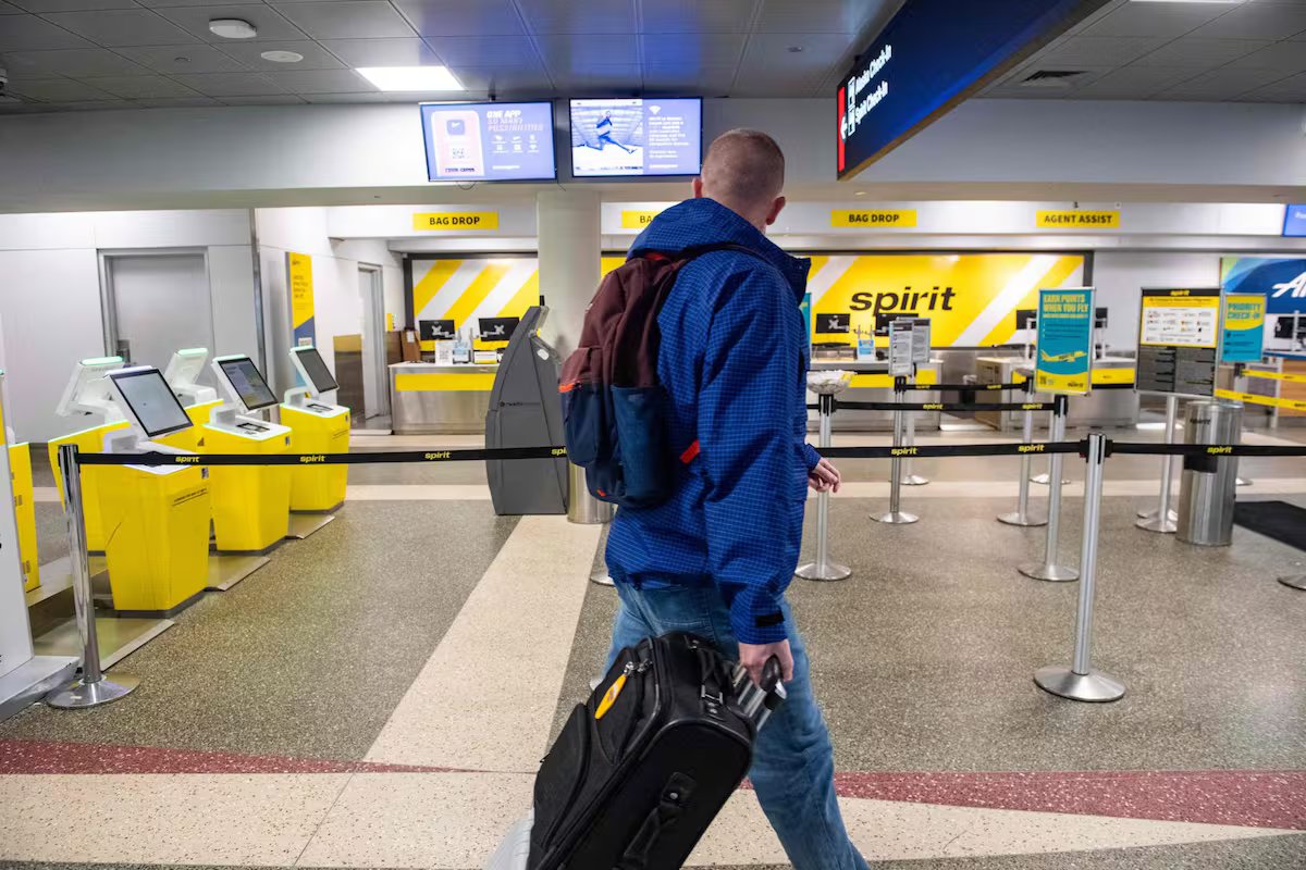 Compensação da Spirit Airlines. passageiros que não poderão obter reembolso de suas passagens