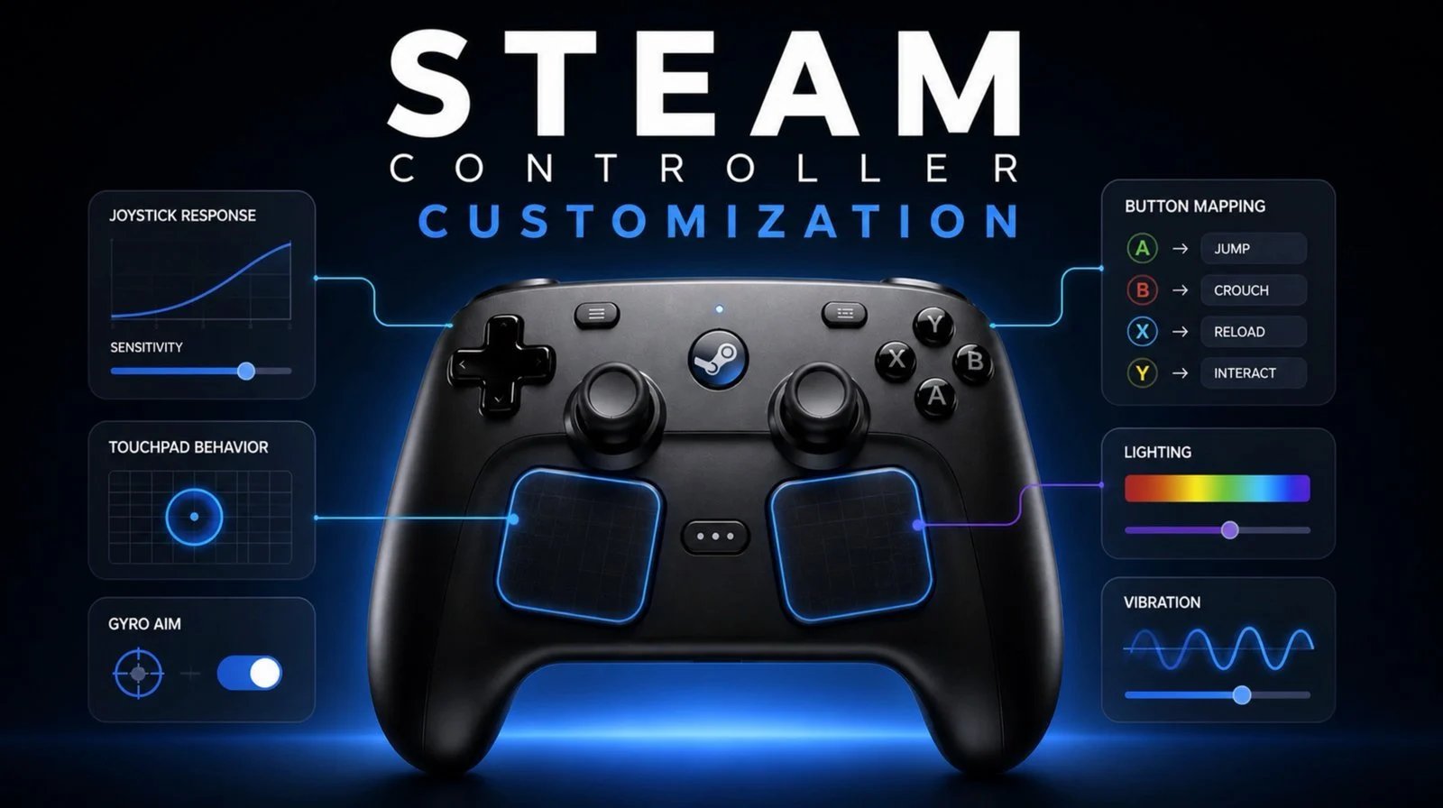 Controlador Steam 2026: recursos, configuração e limitações