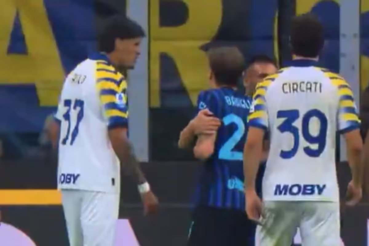 Declaração de Mariano Troilo que irritou Niccolò Barella na partida em que o Inter sagrou-se campeão da Itália.