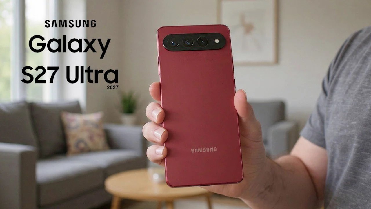 Design do Samsung Galaxy S27 Ultra: Não há mais ilha de câmeras?