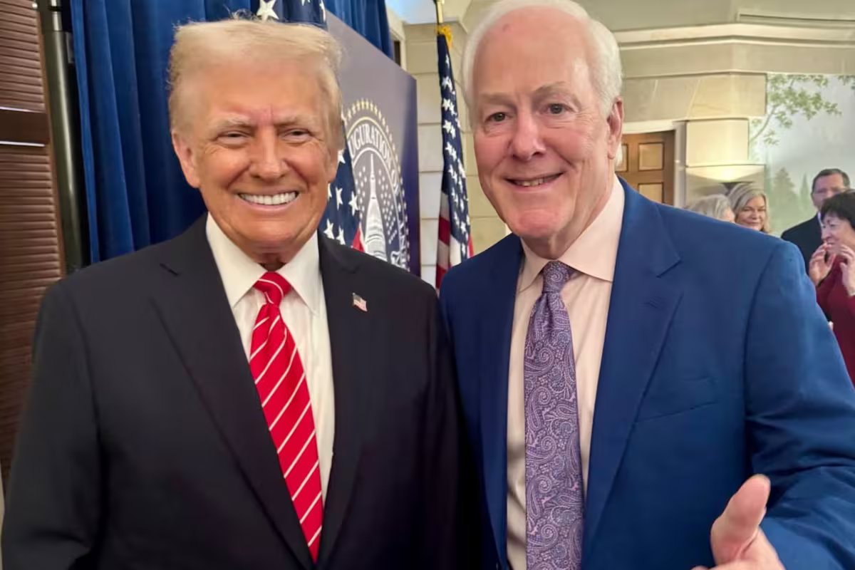 Eleições no Texas. John Cornyn, um republicano que é senador há quase 25 anos, deu as costas a Trump em 2021.