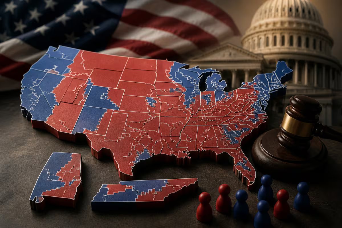 Eles seguem o exemplo de Ron DeSantis. dois estados refazendo seus mapas eleitorais