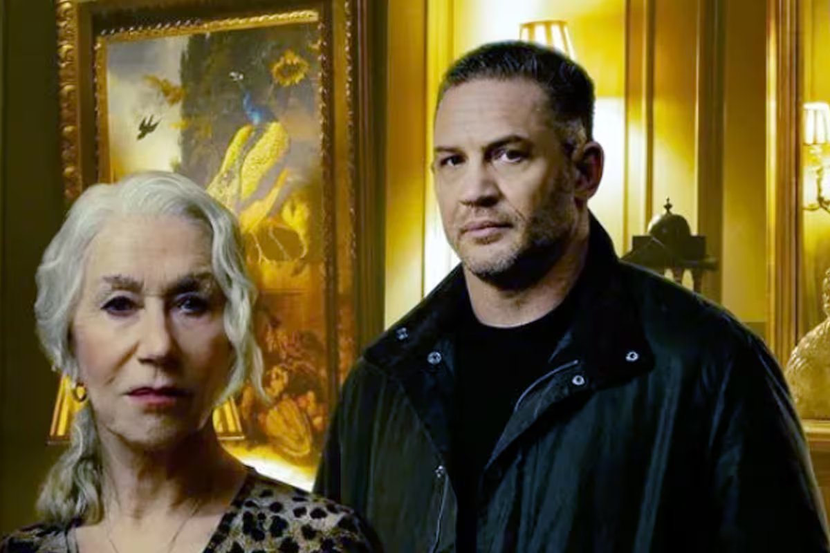 Em meio a rumores de tensão no set de Mafia Land, Helen Mirren deu uma mensagem inesperada a Tom Hardy.