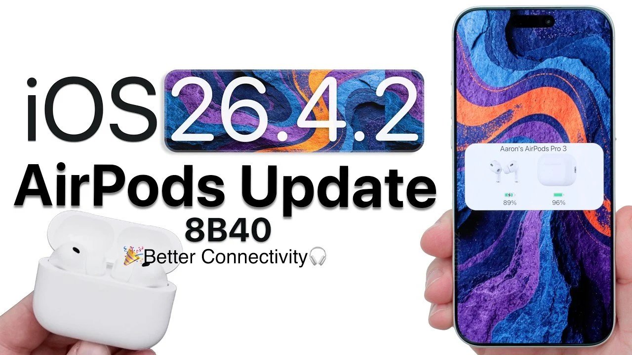 Firmware AirPods 8B40: O que há de novo