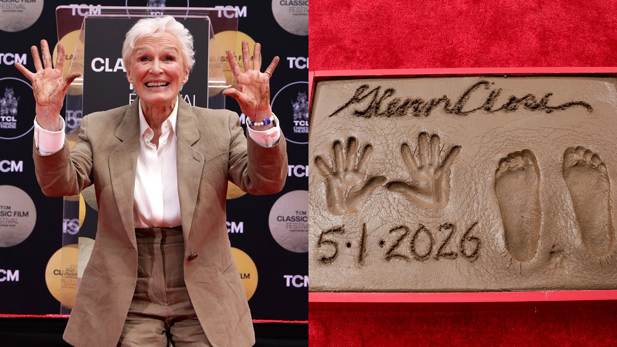 Glenn Close traz seu adorável cachorro para a cerimônia de impressão de mãos em Hollywood e recebe apoio de amigos famosos – Just Jared – Notícias e fofocas de celebridades
