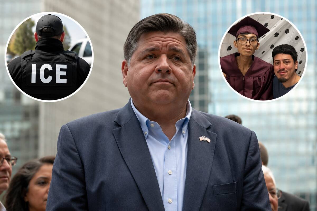 JB Pritzker falou sobre o caso de um jovem de Chicago que morreu após se reunir com seus pais, que foram detidos pelo ICE.