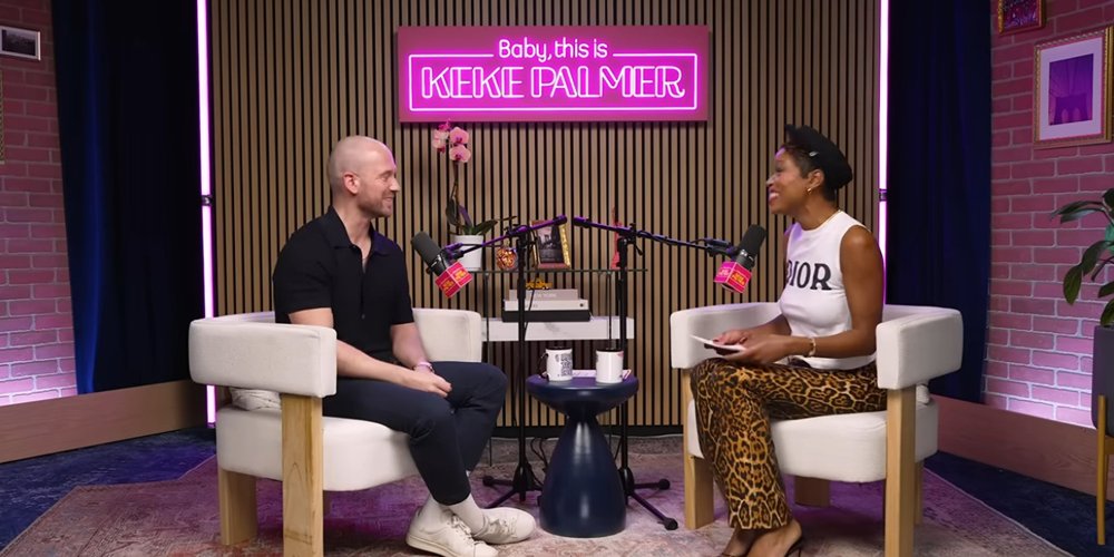 Keke Palmer e Sean Evans continuam flertando em um novo episódio de seu podcast – Just Jared – Celebrity News & Gossip