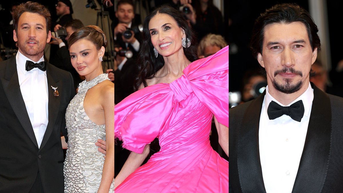 Miles Teller e Adam Driver estreiam ‘Paper Tiger’ em Cannes 2026, Demi Moore ousa em vestido de baile rosa – Just Jared – Celebrity News & Gossip