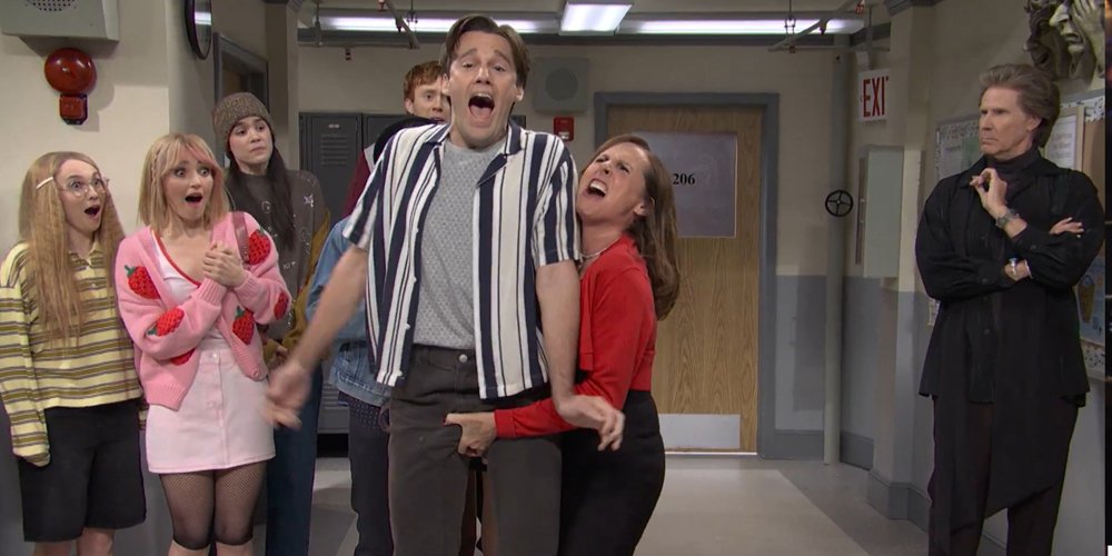 Molly Shannon faz uma aparição surpresa em ‘SNL’ e interpreta o professor de coro Handsy – Just Jared – Notícias e fofocas de celebridades