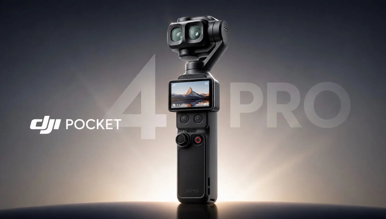 O DJI Pocket 4 Pro possui sensor de 1 polegada e zoom óptico