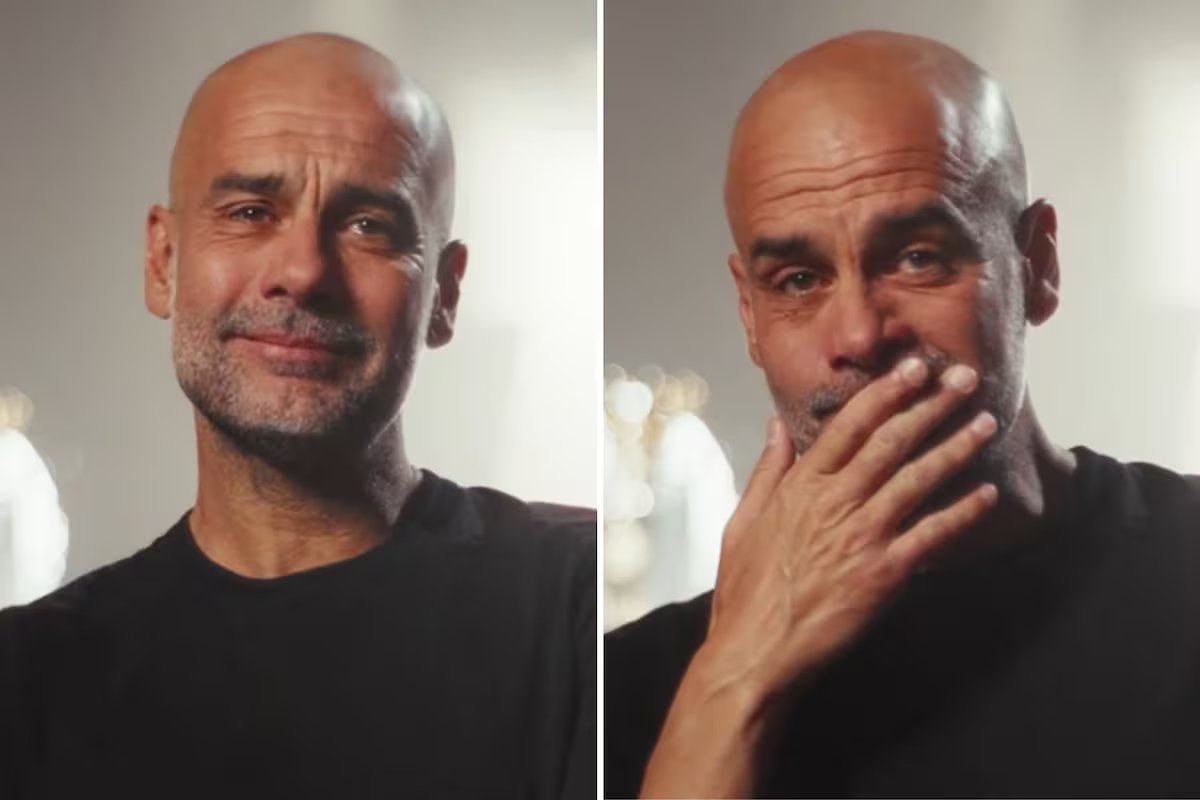 O grito inconsolável de Pep Guardiola ao ser expulso pelos torcedores do Manchester City