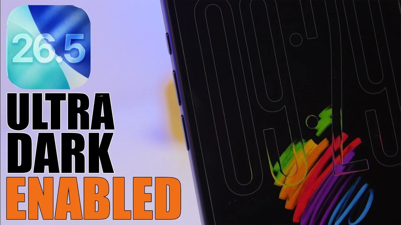 O modo ULTRA Dark está ATIVADO no iOS 26.5!