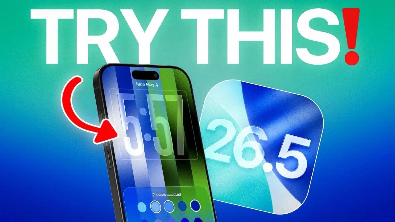 Papéis de parede do iOS 26.5: a nova personalização é uma virada de jogo
