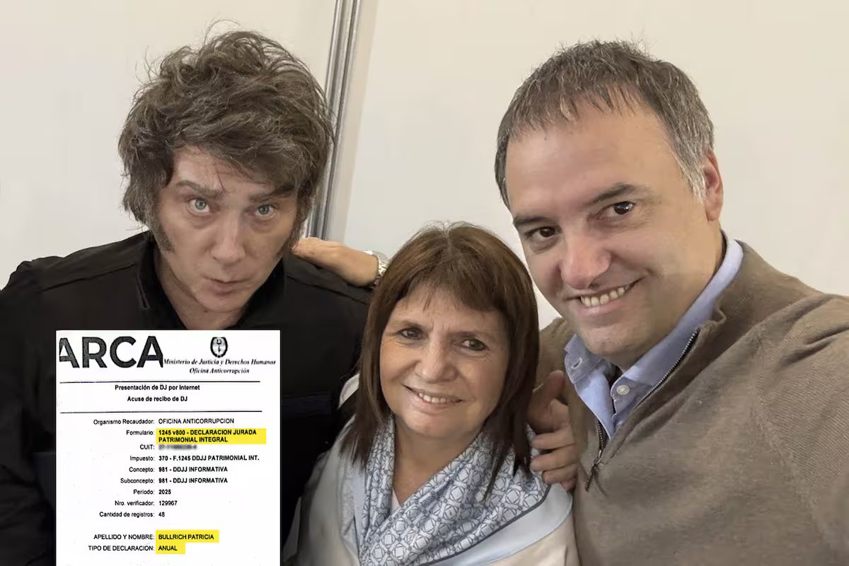 Patricia Bulrich novamente divergiu de Adorni e pré-apresentou sua declaração juramentada