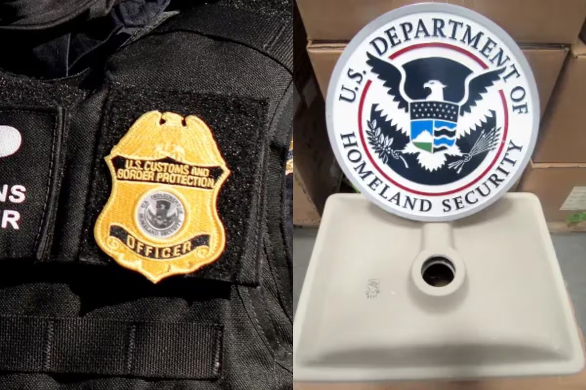 Produtos de construção falsificados foram importados da China, mas a CBP os detectou no Porto da Virgínia