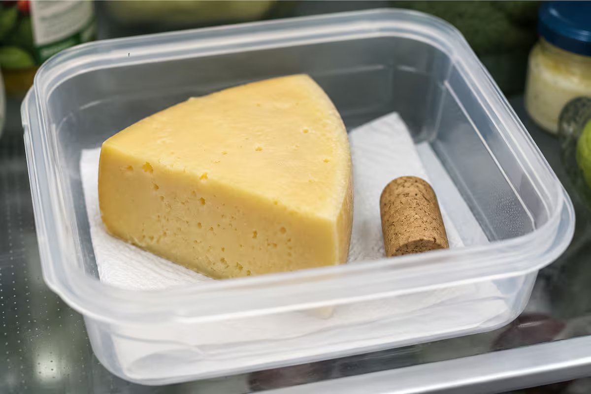 Qual é o propósito de colocar uma rolha num recipiente de queijo e porque é que cada vez mais pessoas o fazem?