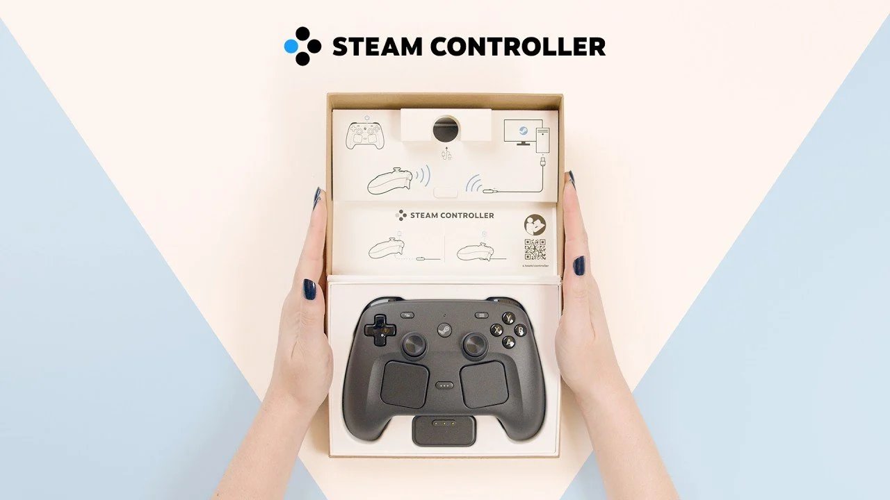 Recursos do controlador Steam: trackpad, giroscópio e punhos