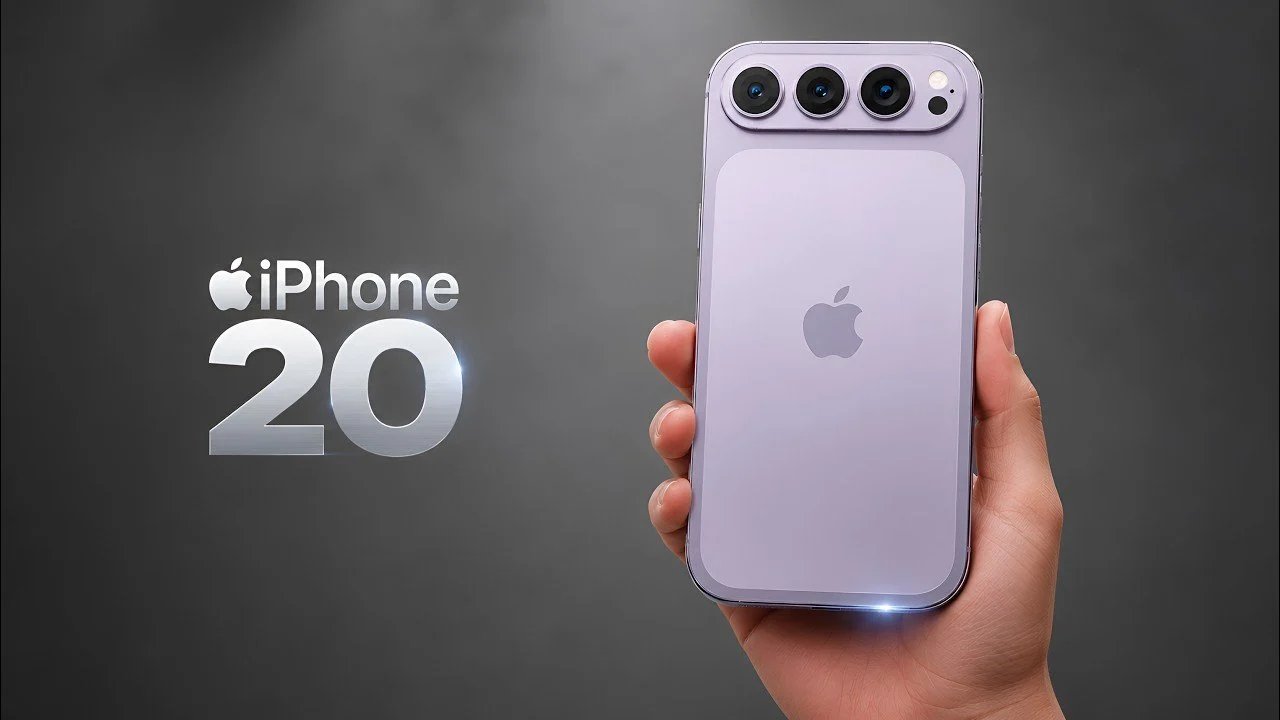 Redesenho do iPhone 20: Face ID sob a tela e vidro curvo