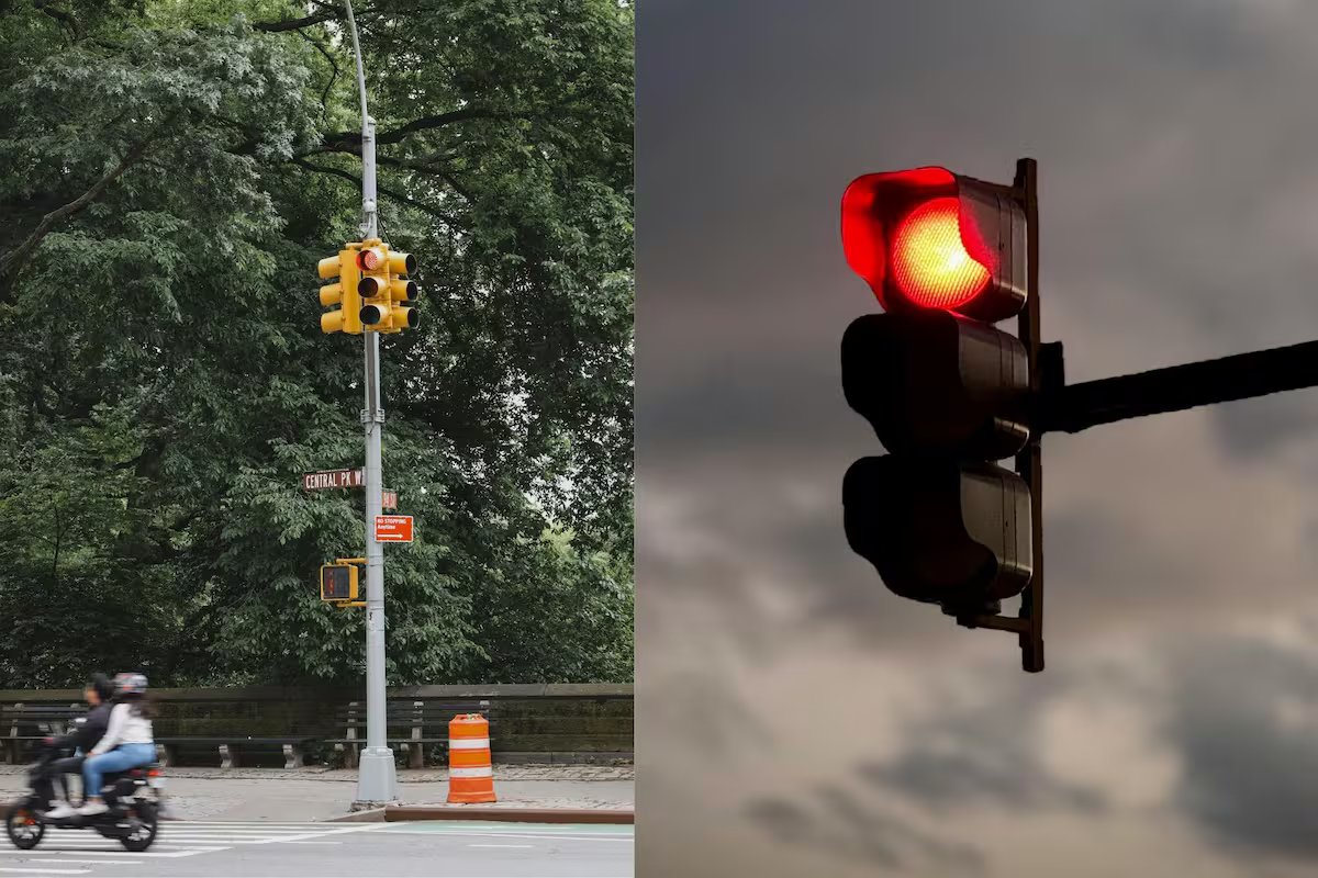 Regra oficial do DMV: O que significa uma luz vermelha piscando em Nova York e o que um motorista deve fazer?