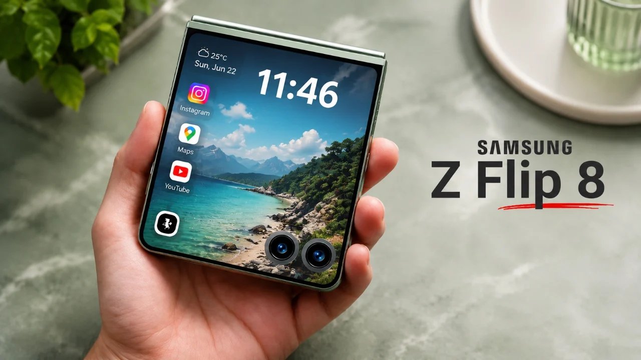 Rumores do Galaxy Z Flip 8: atualizações de tela, câmera e design