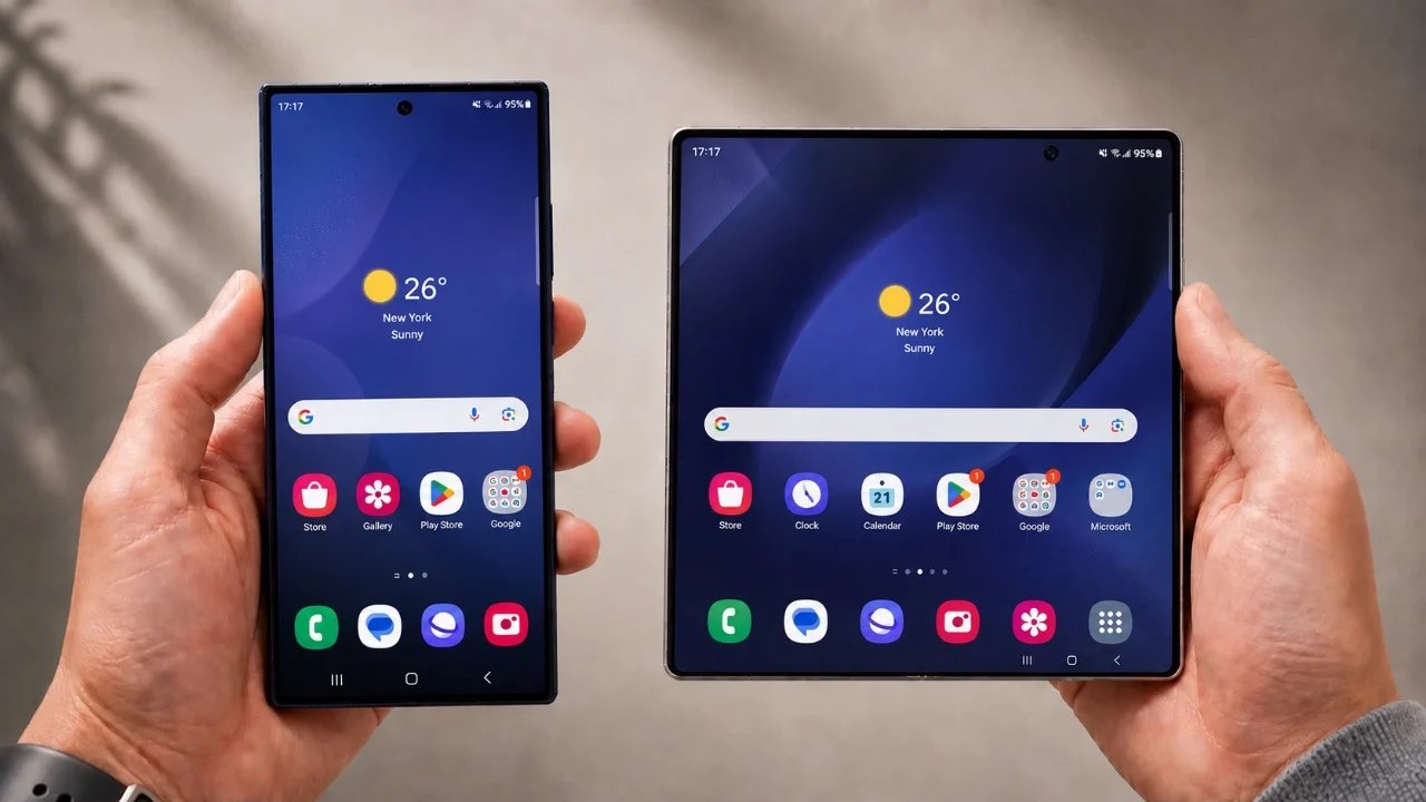 Samsung Galaxy Z Fold 8 Wide: nova proporção de aspecto 4:3 vazou