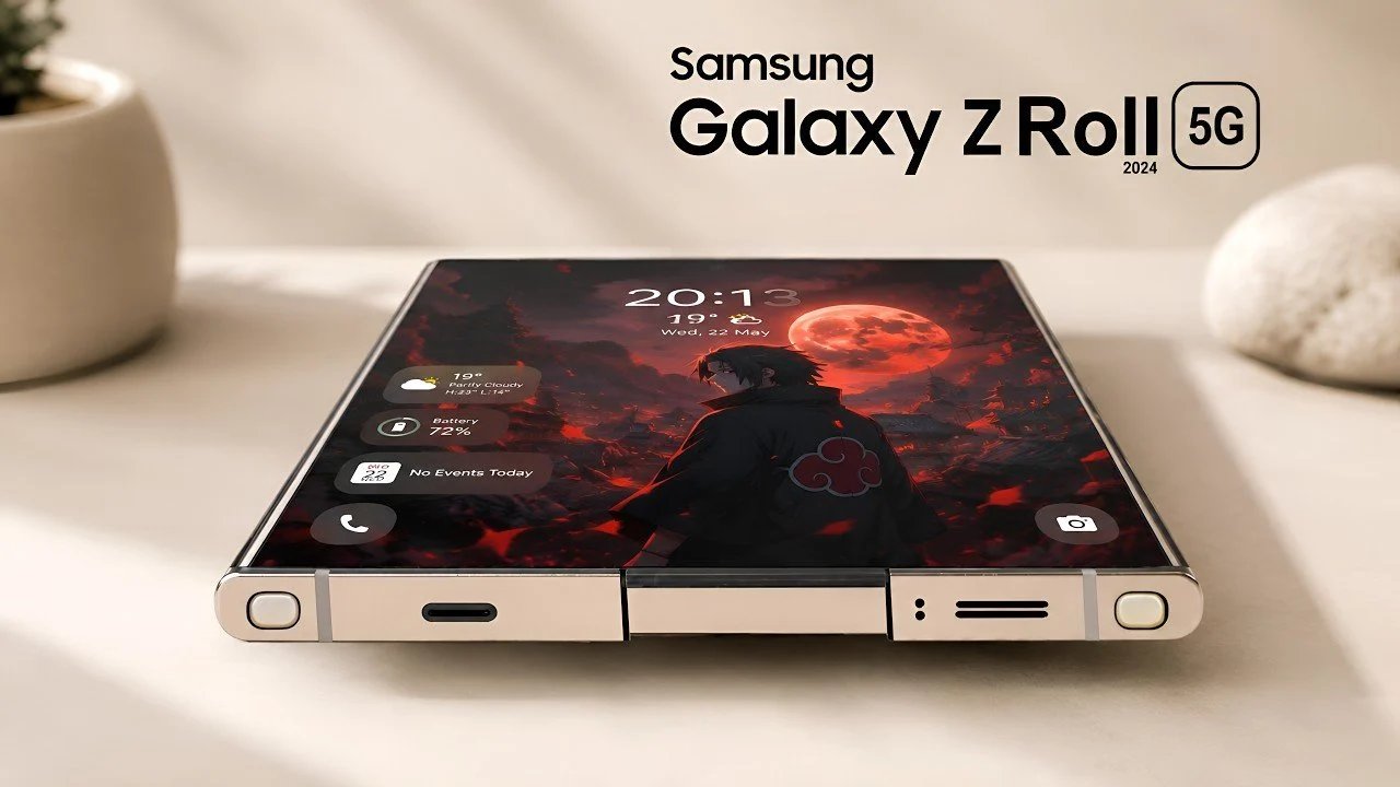 Sem dobráveis: conceito Samsung Galaxy Z Roll explicado