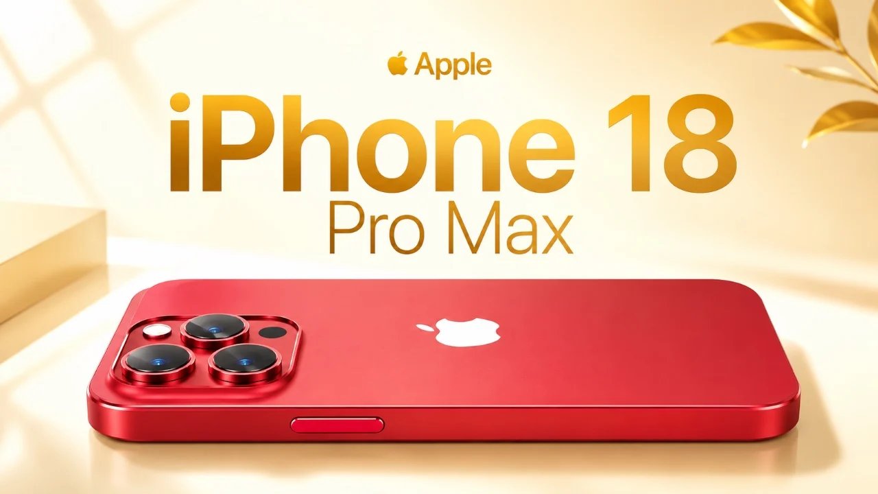 Tudo é novo em 2026. iPhone 18 Pro Max
