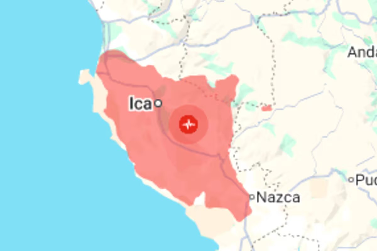 Um terremoto com magnitude superior a 6 ocorreu nas costas sul e central do Peru