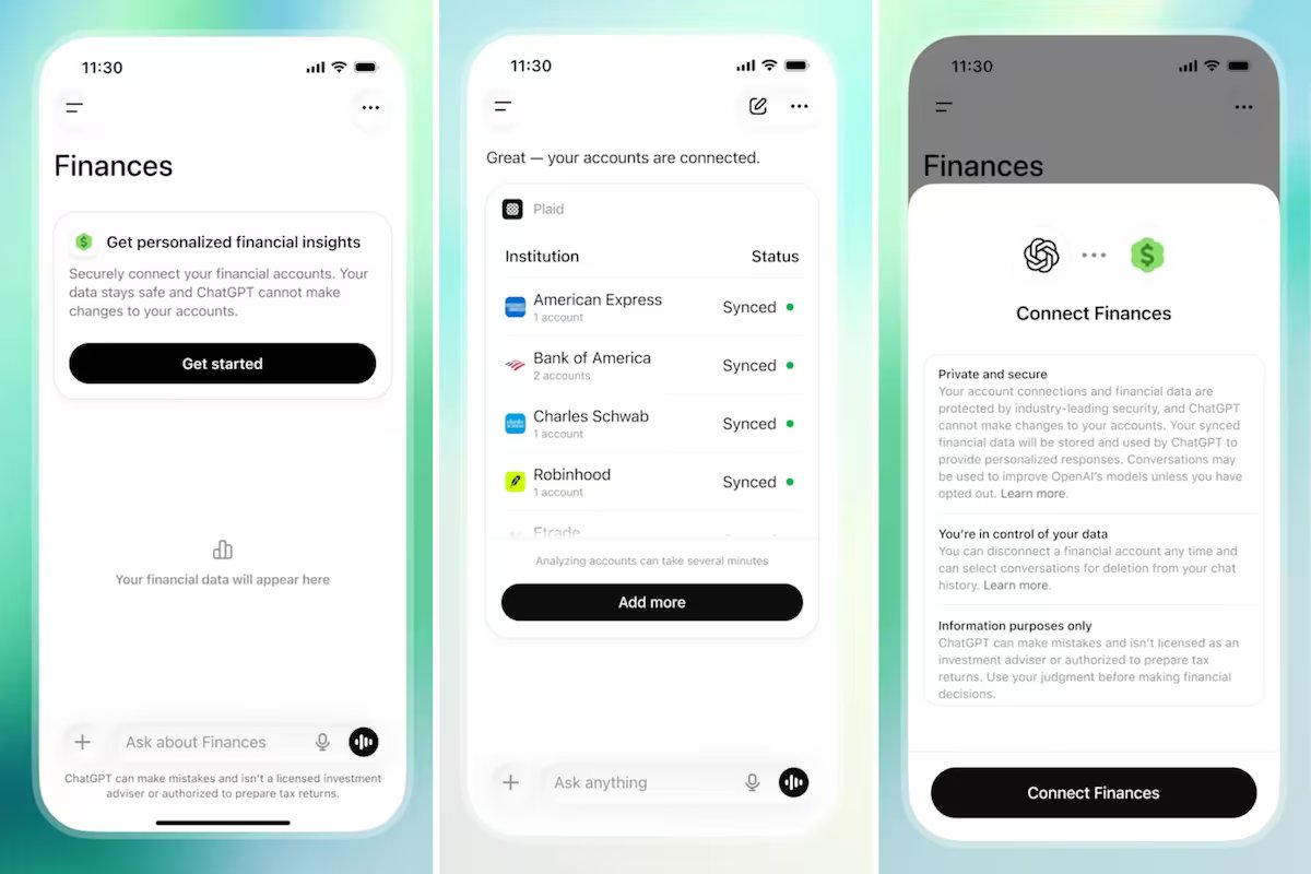 Uma nova funcionalidade do ChatGPT que permite que você tenha seu próprio consultor financeiro treinado por especialistas