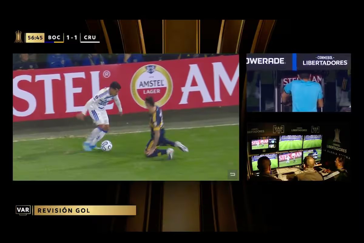 VAR e polêmicas “Boca”-“Cruzeiro”. o empate fora, o golo ao Paredes e o golo anulado ao Merentiel.