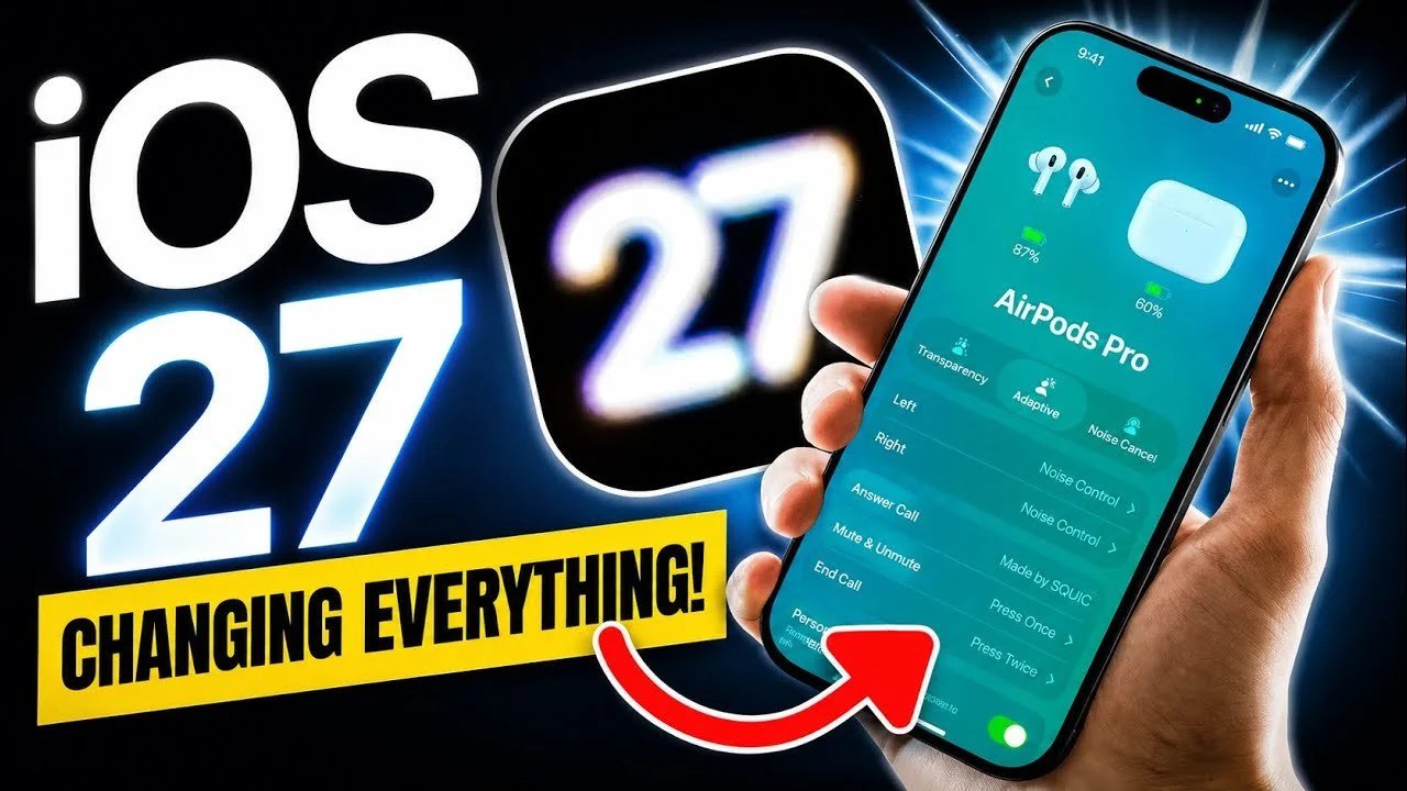 Vazamento do Apple iOS 27: grande revisão do software para AirPods e AirPlay