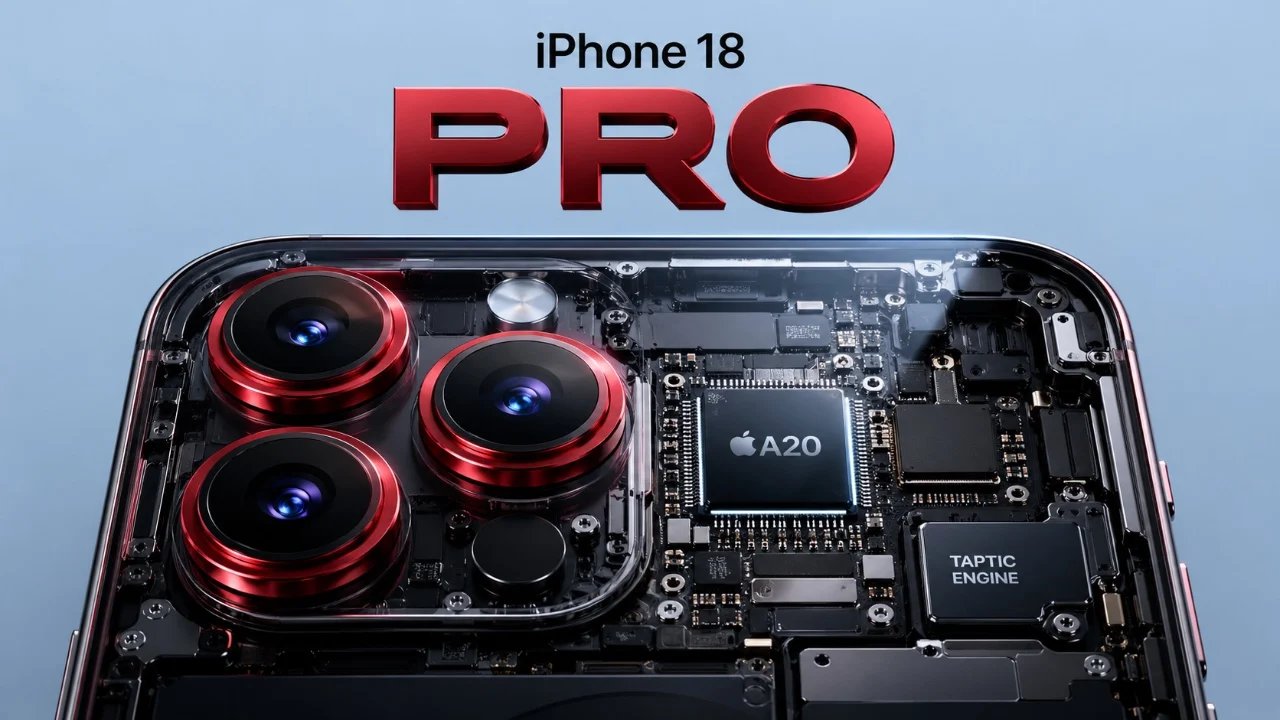 Vazamento do iPhone 18 Pro Max: Ilha Dinâmica menor e mais inteligente.