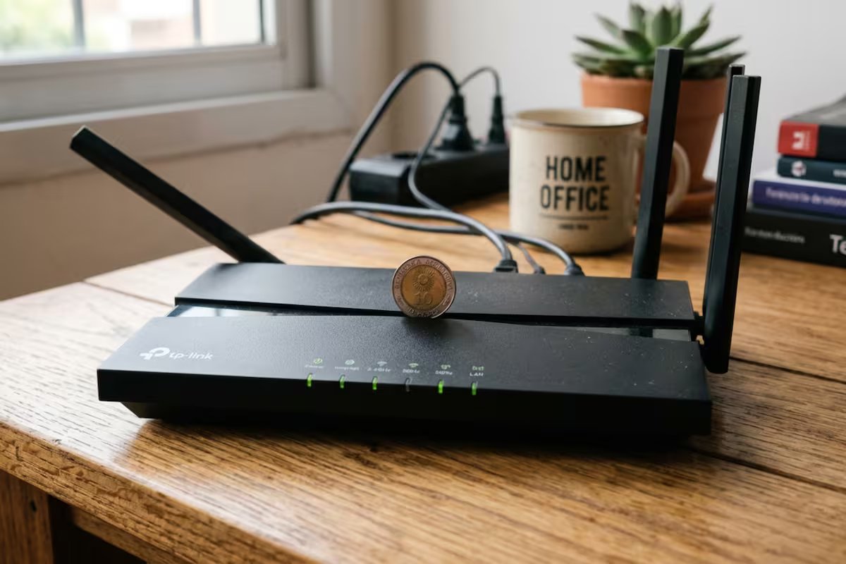 Wi-fi. eles explicam por que colocar moedas ou chaves em cima do roteador