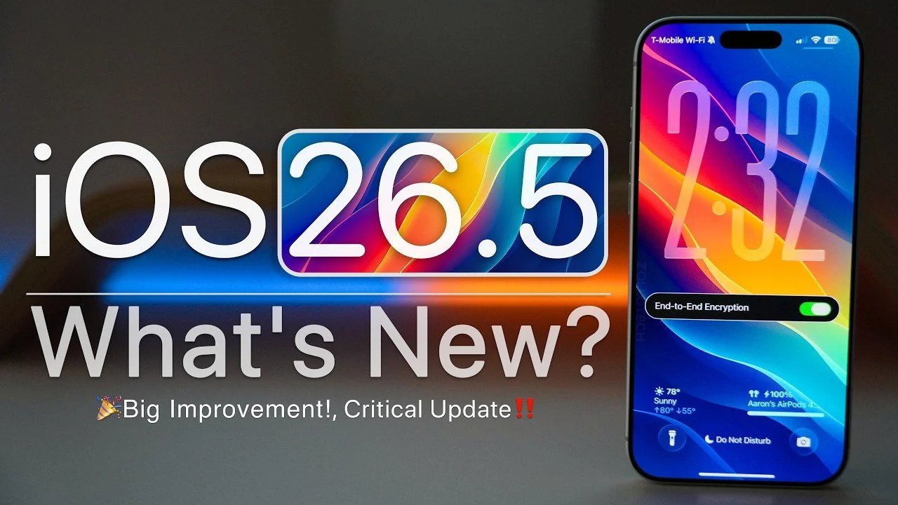iOS 26.5 lançado: melhorias na bateria e novos recursos