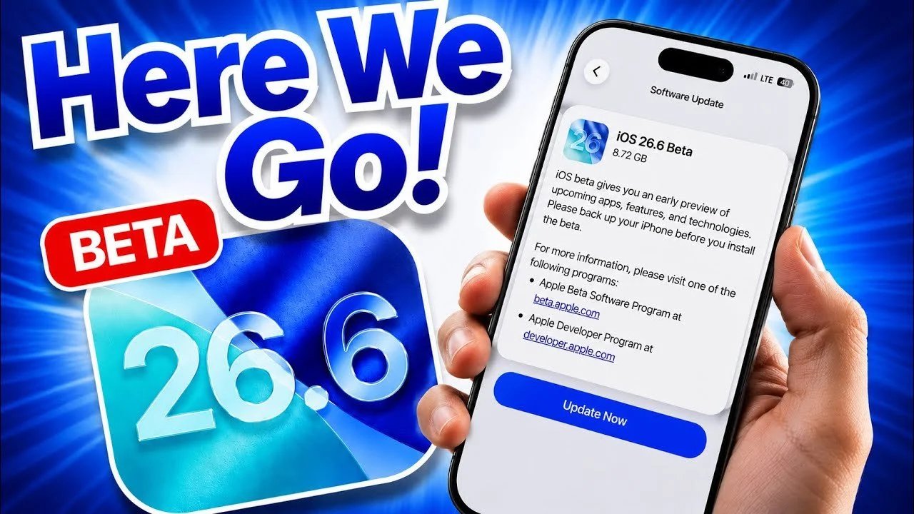 iOS 26.6 Beta 1 lançado – O que há de novo?