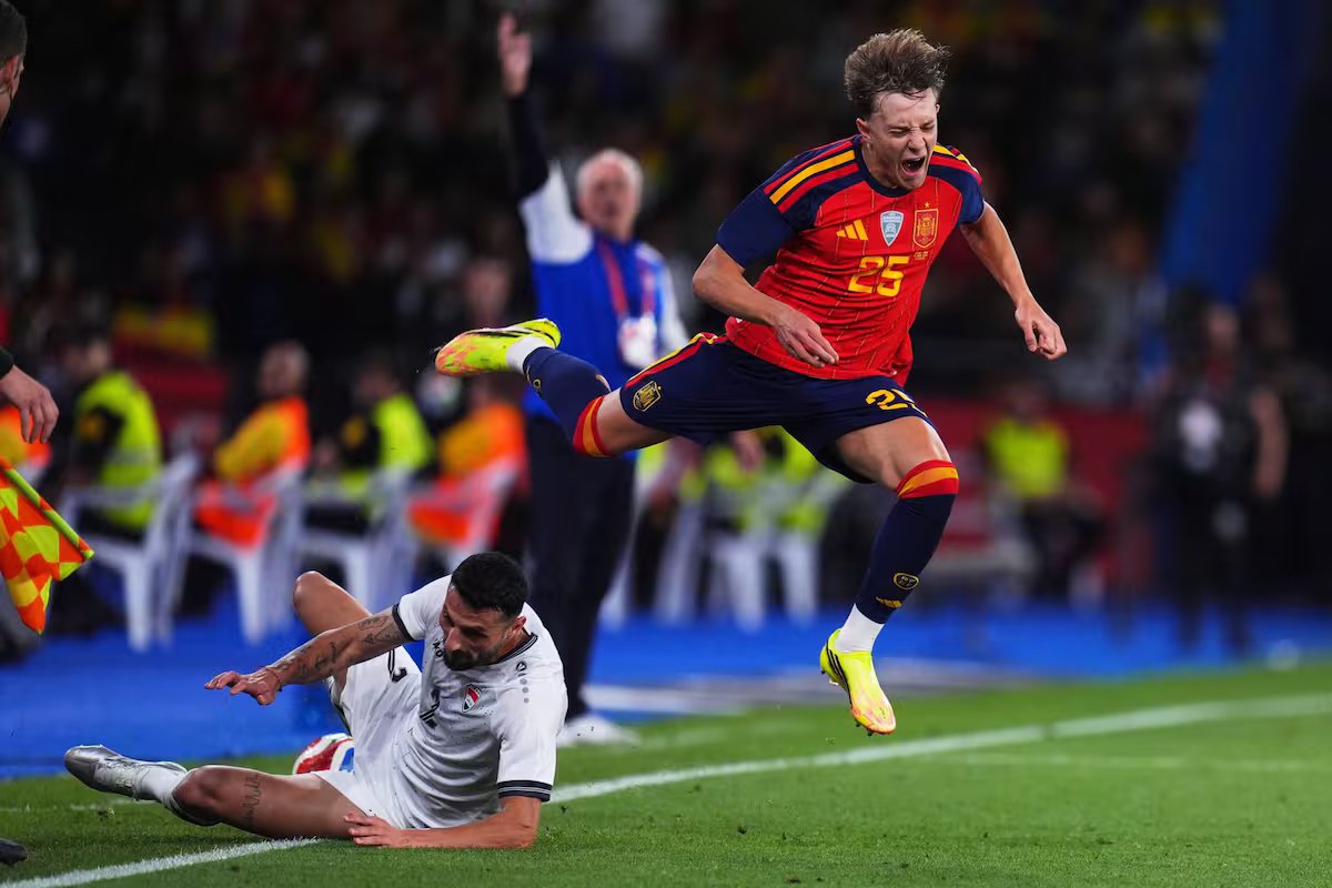 A Espanha, candidata à Copa do Mundo, está sofrendo com Lamine Yamal e seu jogo. apenas um gol no empate de 1 a 1 com o Iraque.
