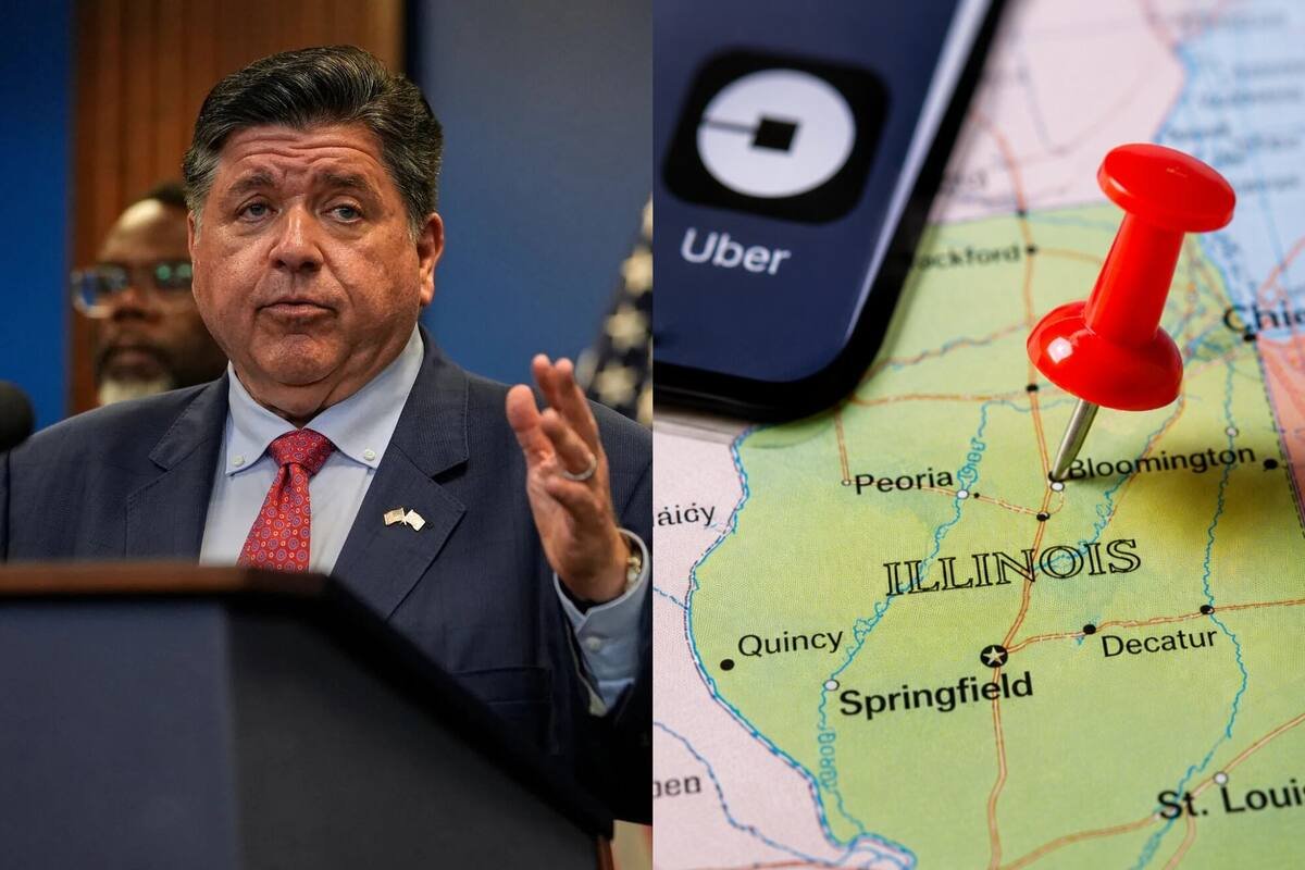 A assinatura de JB Pritzker está faltando. projeto de lei que permitiria que motoristas de Uber e Lyft se sindicalizassem em Illinois.