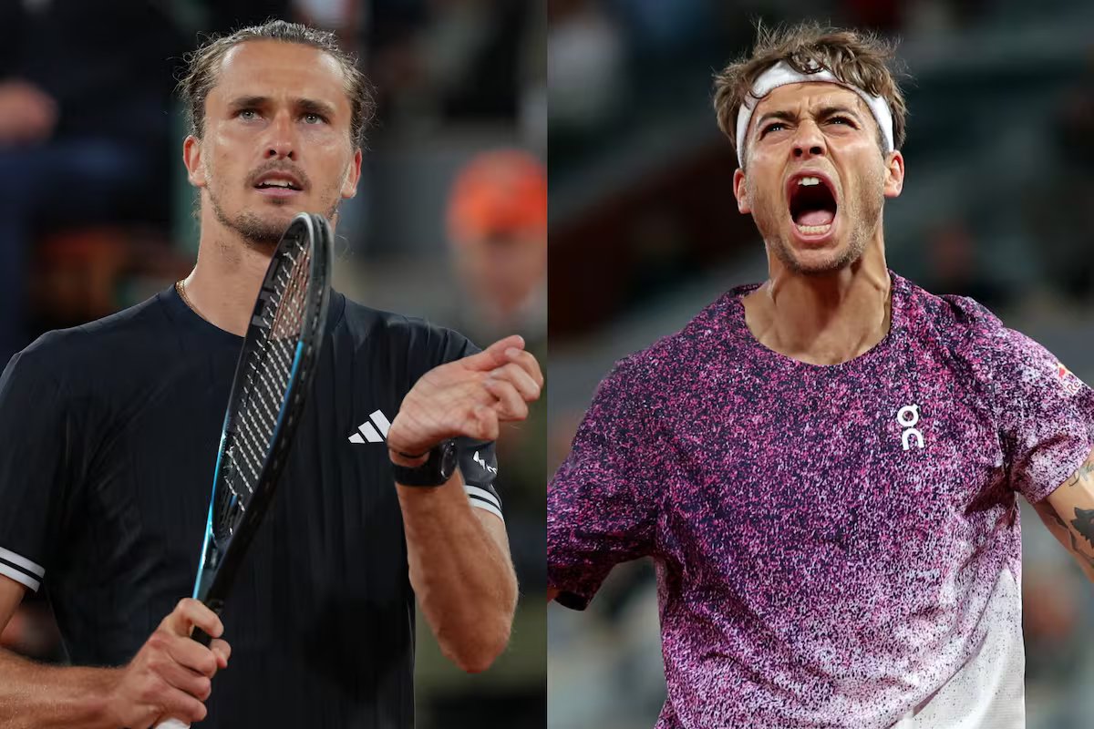 Alexander Zverev x Flavio Cobolli pela final de Roland Garros