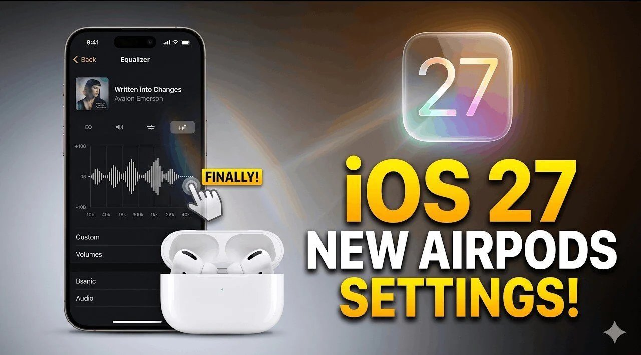 Apple corrige menu AirPods na atualização do iOS 27