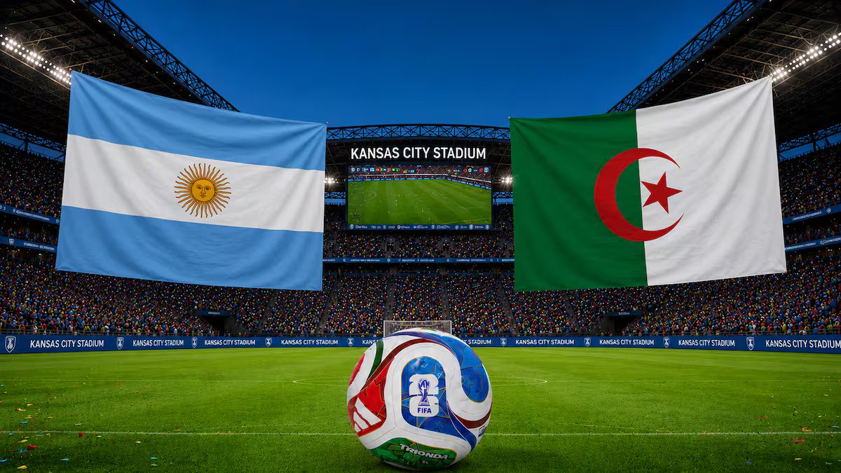 Argentina x Argélia, AO VIVO pela Copa do Mundo de 2026. horas, televisão e formações