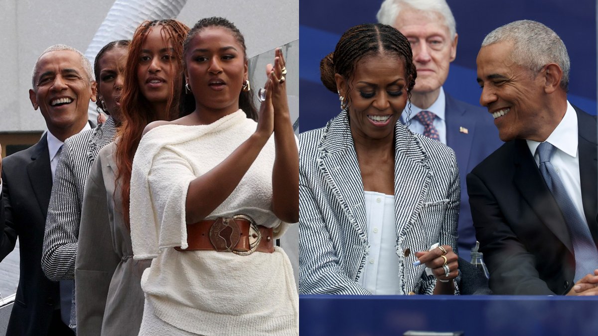 Barack e Michelle Obama juntam-se às filhas Malia e Sasha na cerimônia de abertura do Centro Presidencial Obama – Just Jared – Celebrity News & Gossip