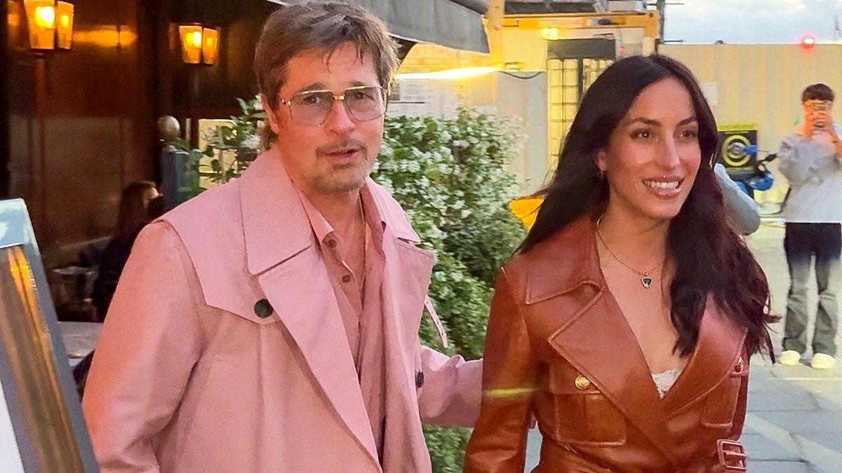 Brad Pitt usa sobretudo rosa para jantar em Paris com a namorada Ines De Ramon – Just Jared – Notícias e fofocas de celebridades
