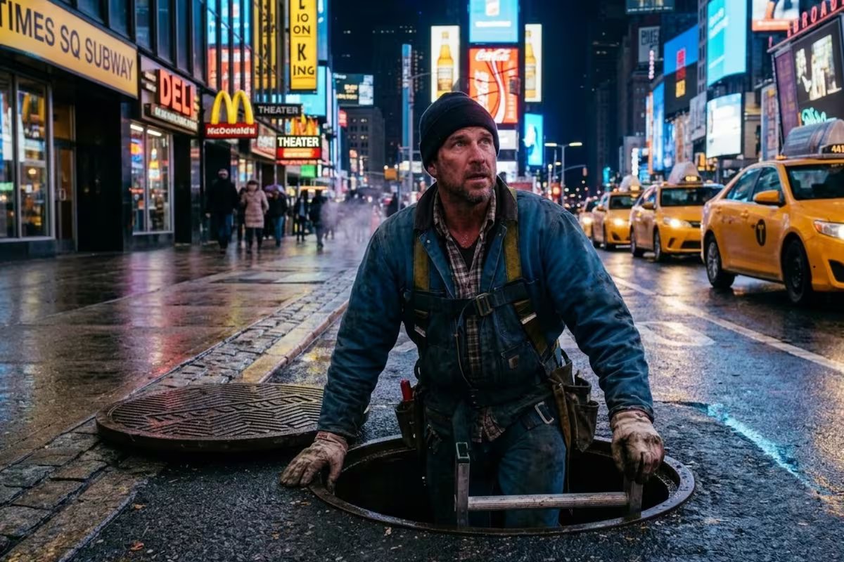 Caçadores de tesouros no subsolo. Eles entram e saem dos esgotos de Nova York, a polícia os investiga