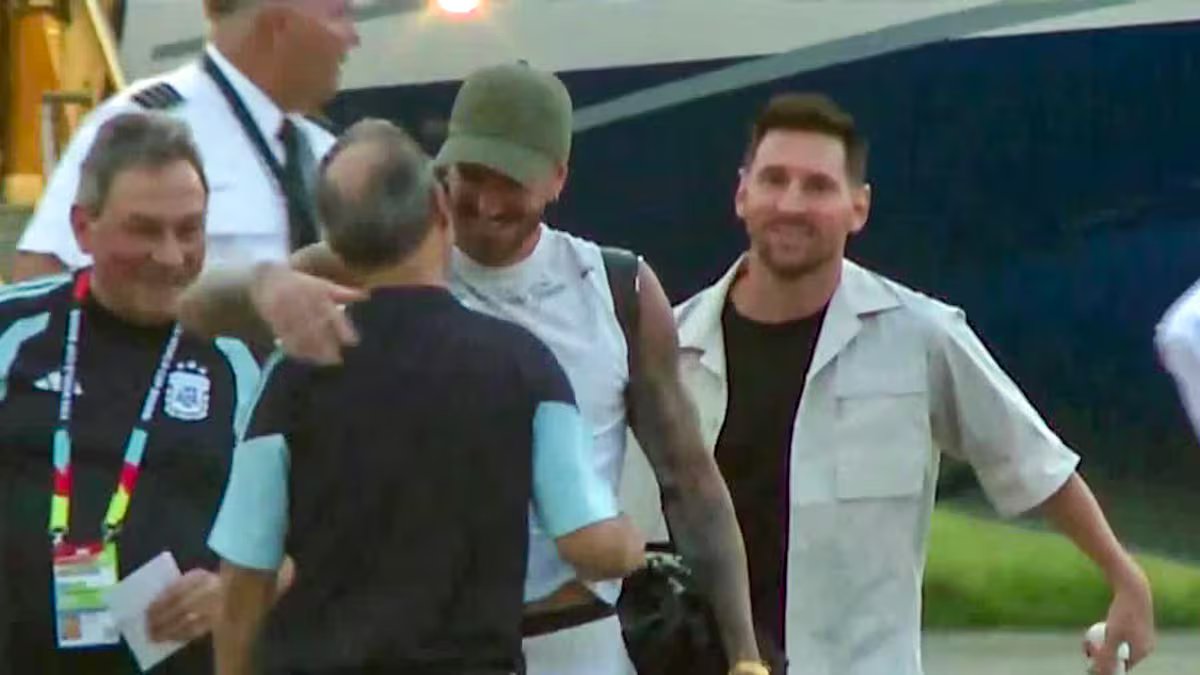 Campeonato Mundial 2026, ao vivo. A chegada de Messi ao Kansas e o primeiro treino da seleção argentina.