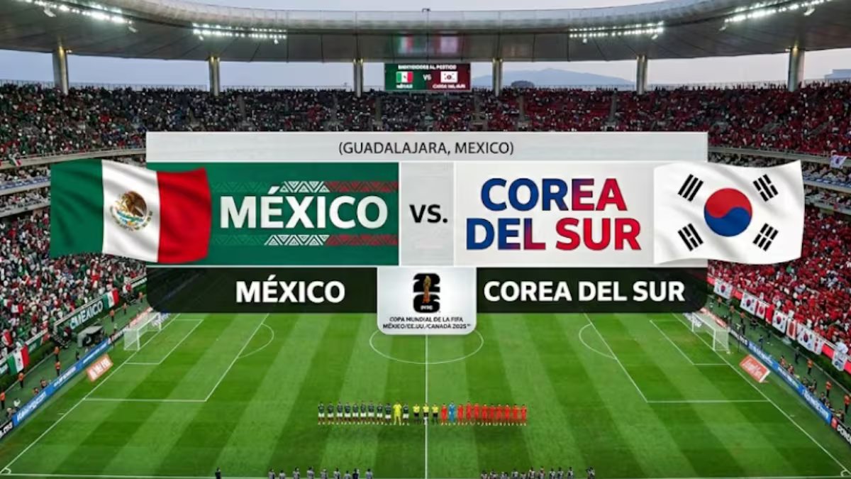 Como é a Copa do Mundo de 2026 entre México e Coreia do Sul ao vivo hoje?