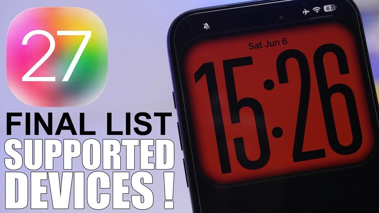 Dispositivos compatíveis com iOS 27 revelados