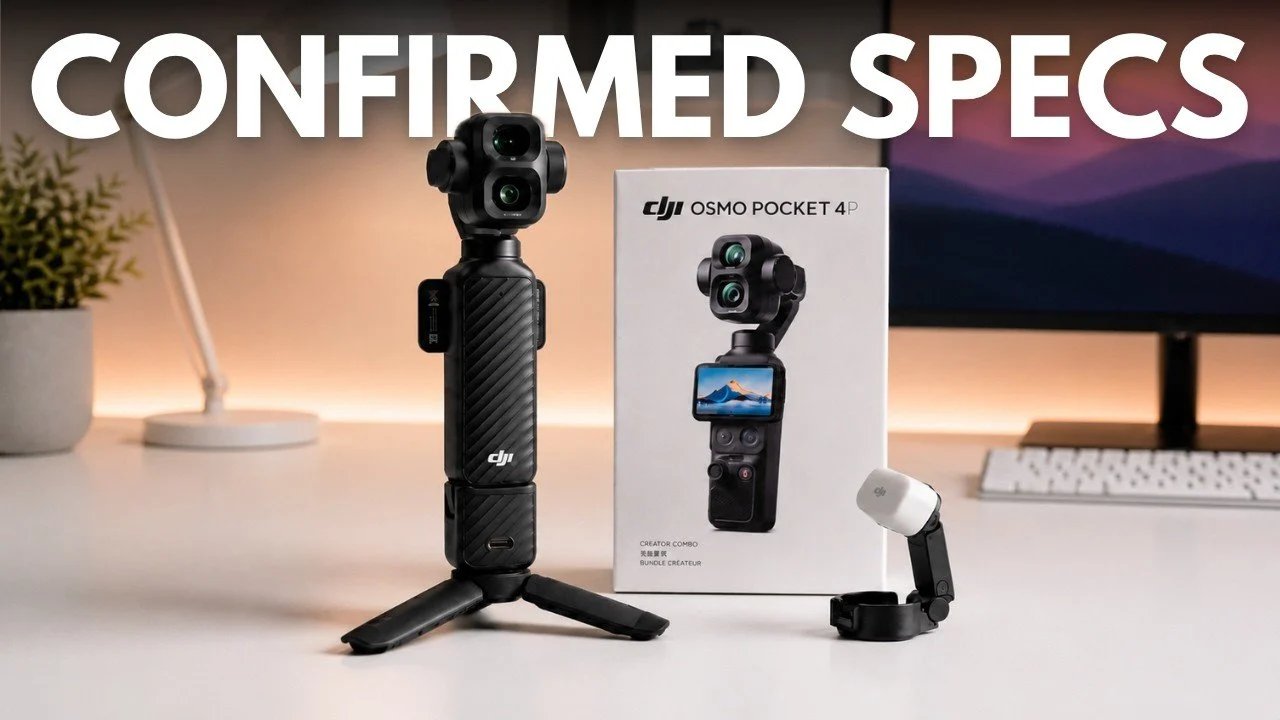 Especificações oficiais do DJI Osmo Pocket 4P: o bom, o mau e o feio