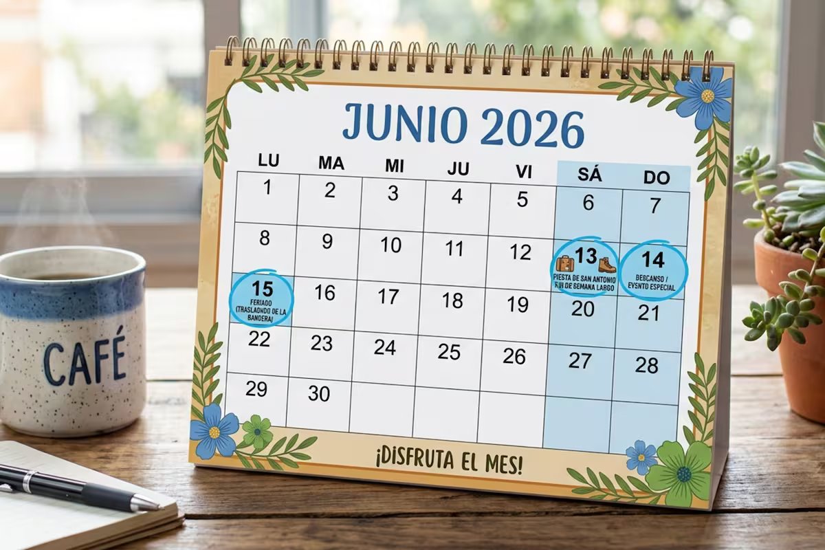 Está confirmado. esta é a semana que tem dois feriados e o fim de semana prolongado de junho